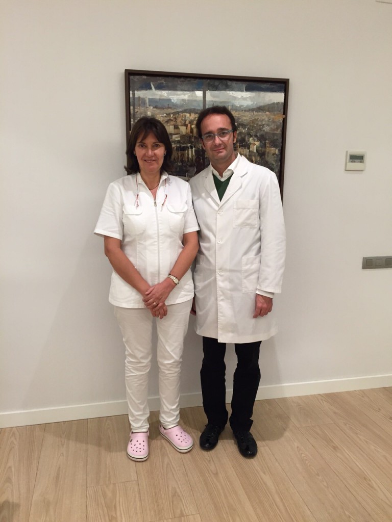 Con el Dr Stephane de Francia en nuestra consulta - Diciembre 2014