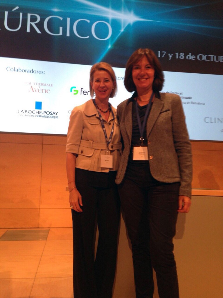 Con la Dra Natalia Ribé en Clínica Planas - Octubre 2014