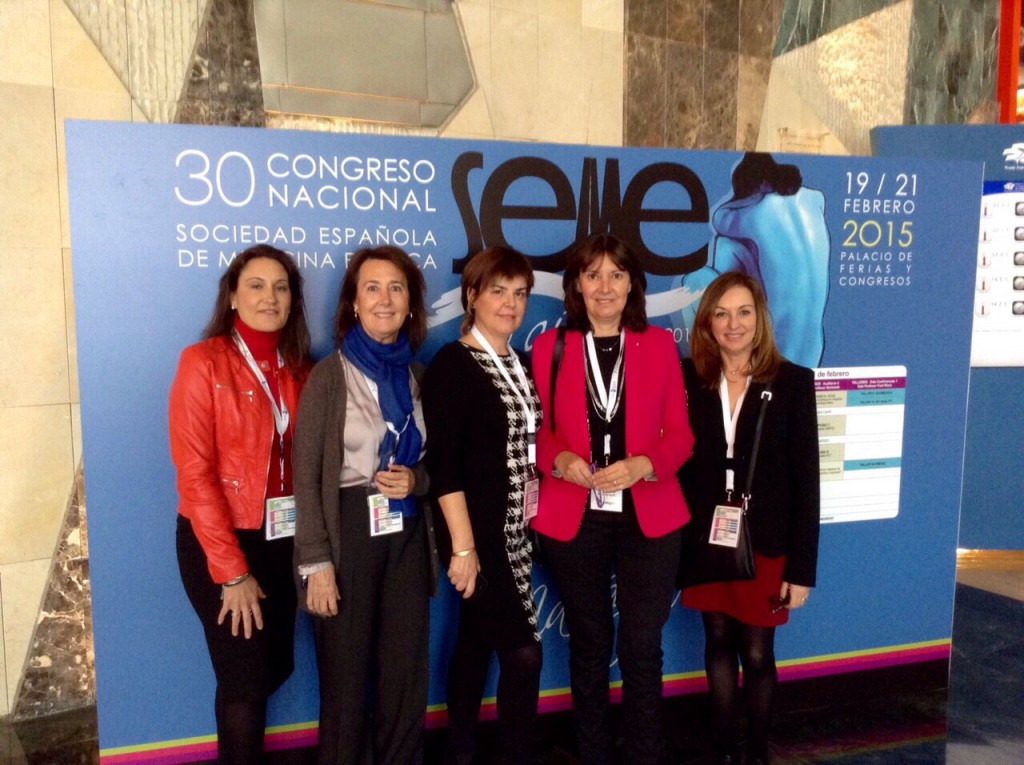 En el 30 Congreso de la SEME con las Dras Serrano, Govantes, Campoy y Escoda - Málaga Febrero 2015
