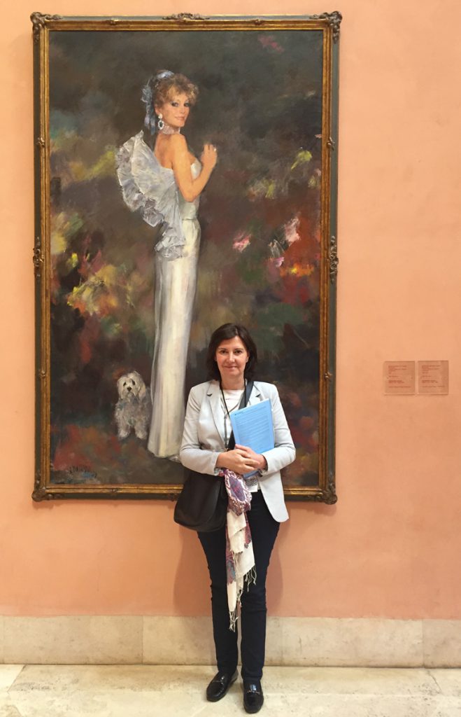 Dra Cristina Villanueva en el Museo Thyssen - Madrid 2016