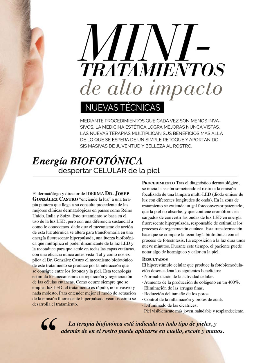 Revista Nueva Estética Minitrataientos de alto impacto